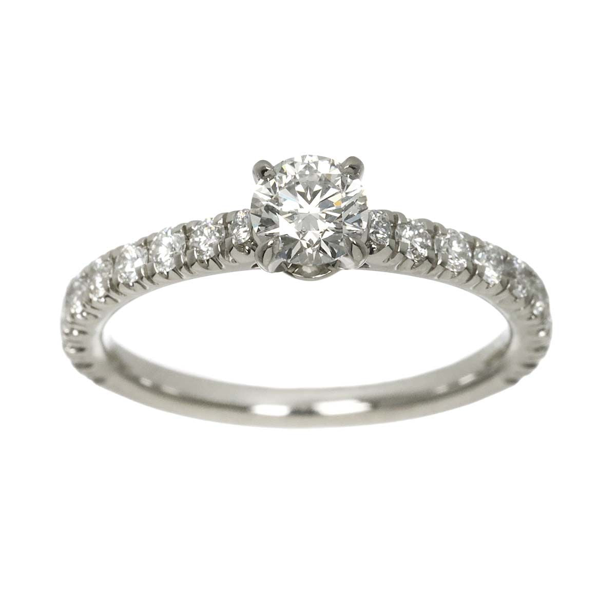 Cartier Etain Cell Half 47 Ring Diamond Pt Platinum Certificate — view 2