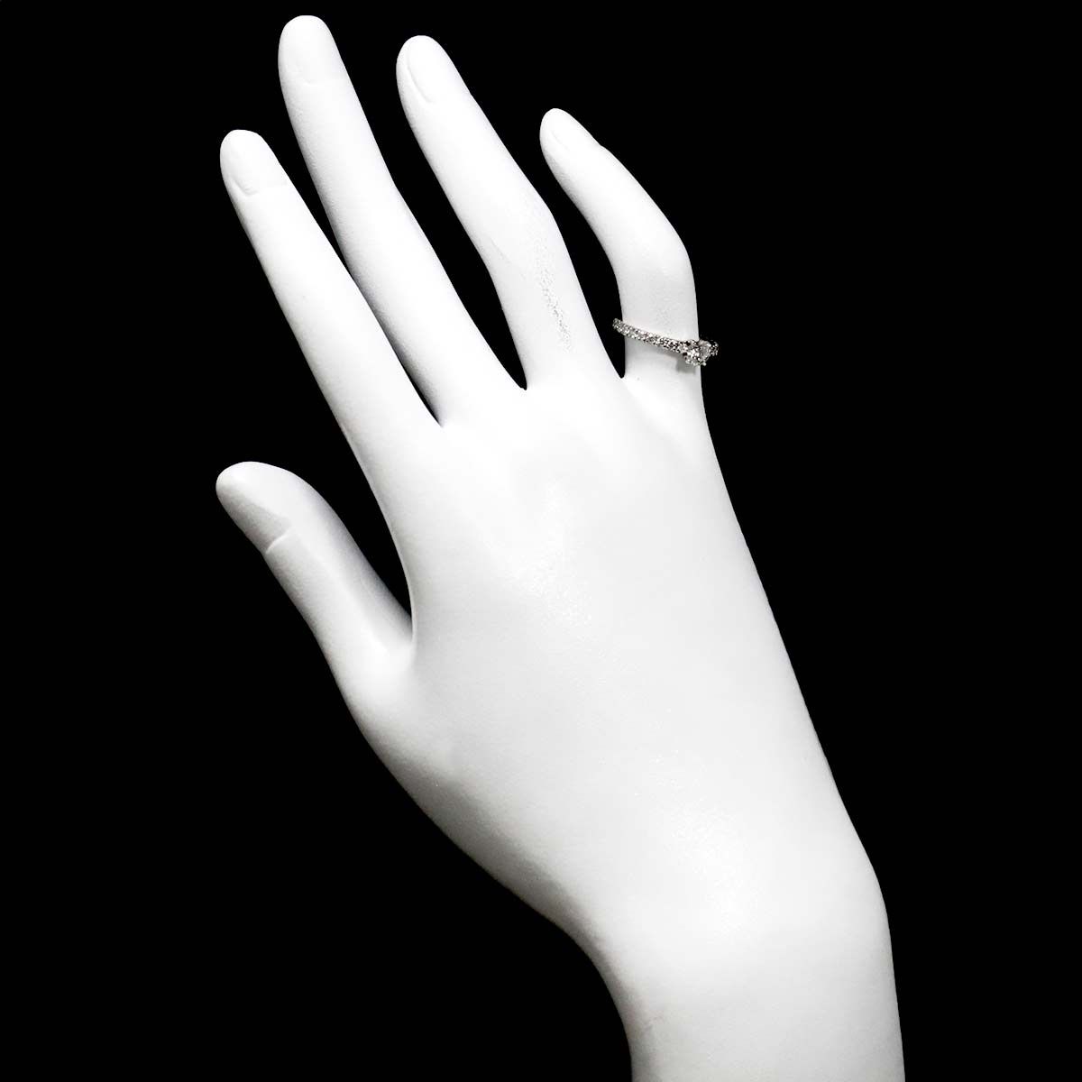 Cartier Etain Cell Half 47 Ring Diamond Pt Platinum Certificate — view 8