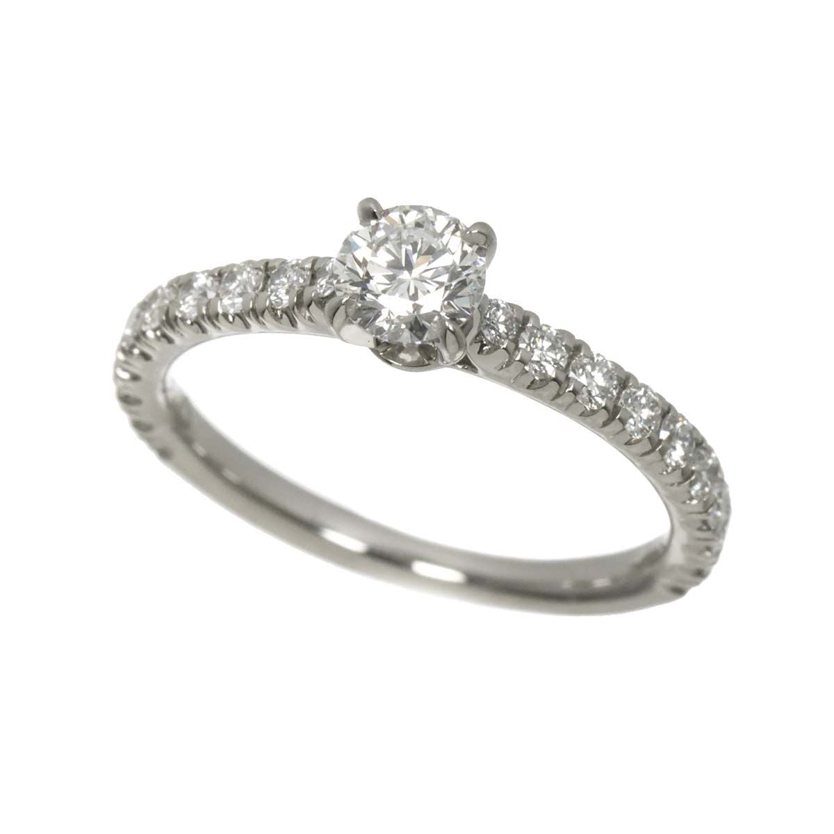 Cartier Etain Cell Half 47 Ring Diamond Pt Platinum Certificate — view 5