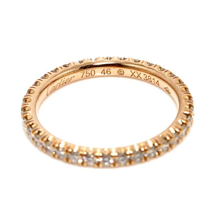 Cartier Etain Cell 46 Ring Full Diamond 18k PG Pink Gold 750 Etincelle Certifica — view 3