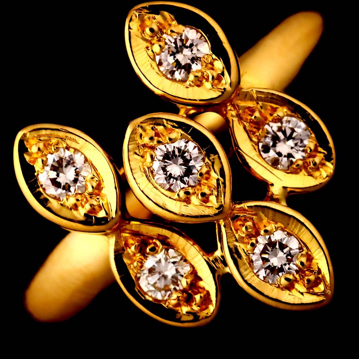 Dior Ring Diamond 18k YG Yellow Gold — view 6