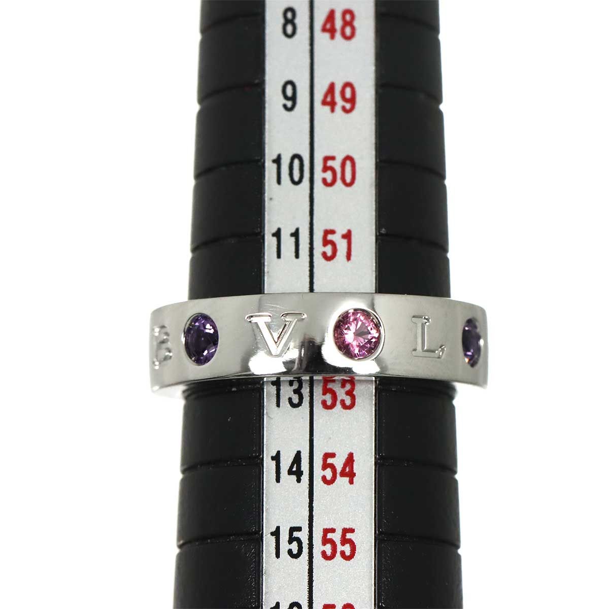Bvlgari Roman Sorbet 53 Ring Amethyst Tourmaline Diamond 18k WG 750 Certificate — view 6