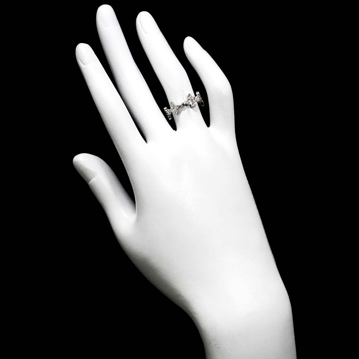 Louis Vuitton Fine Dantel 50 Ring Diamond 18k WG White Gold — view 8