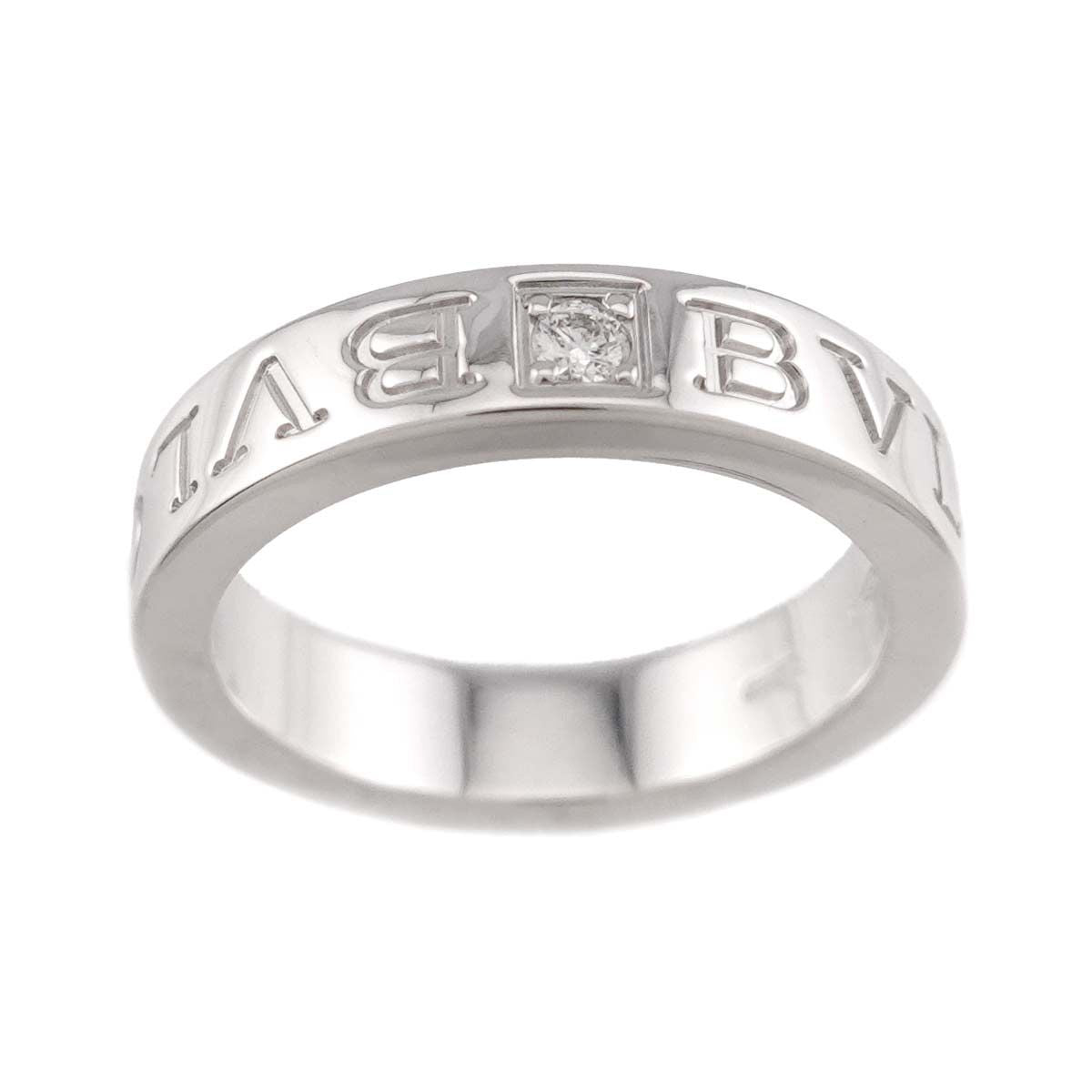 Bvlgari Essential Ring Diamond 18k WG White Gold 750 Element — view 2
