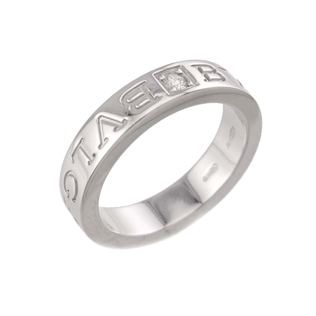 Bvlgari Essential Ring Diamond 18k WG White Gold 750 Element — view 5