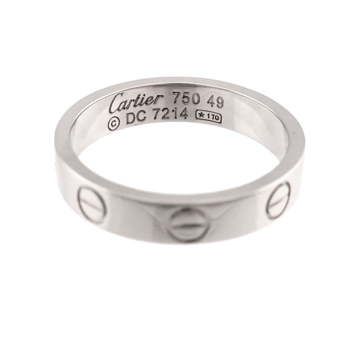 Cartier Mini Love 49 Ring 18k WG White Gold 750 Certificate — view 3
