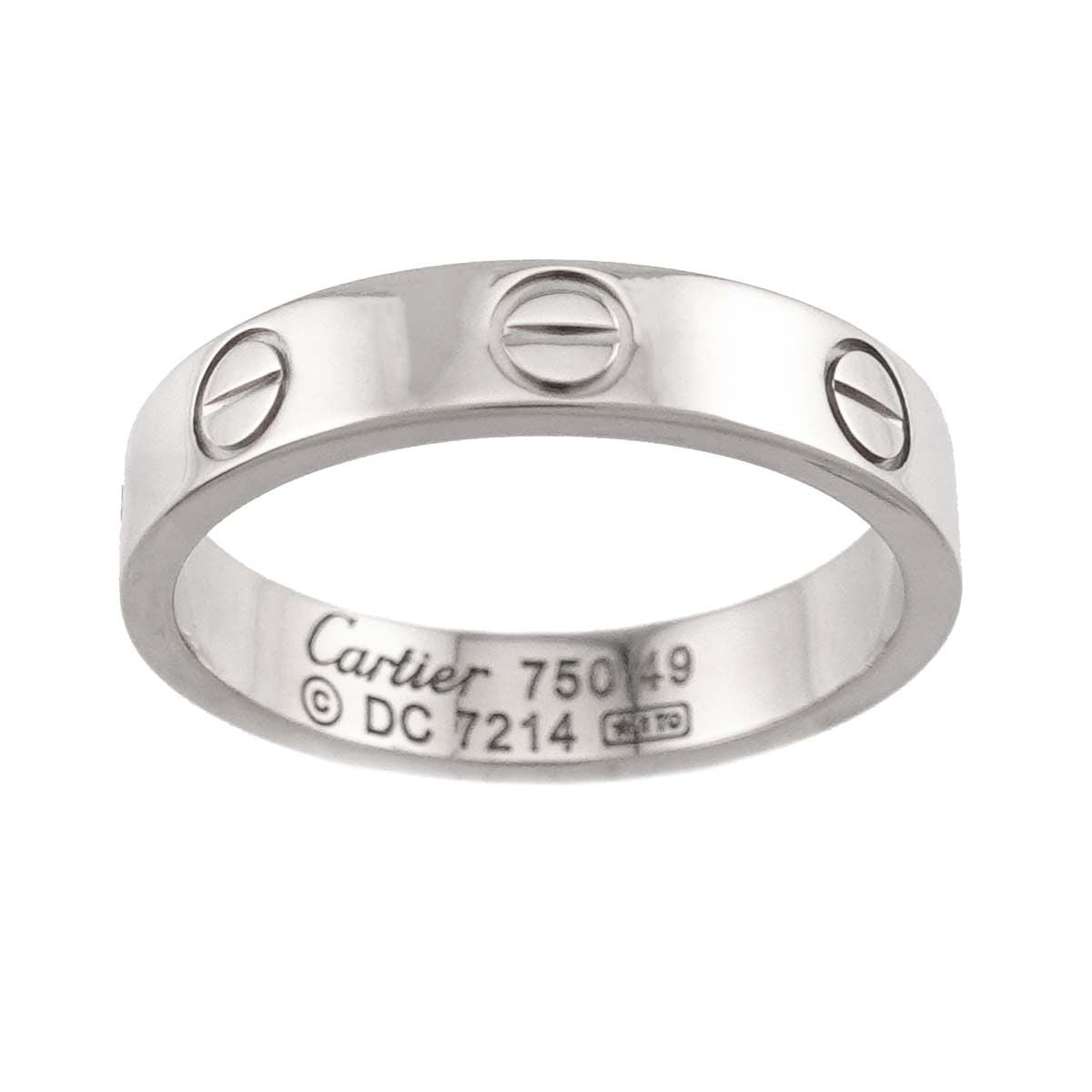 Cartier Mini Love 49 Ring 18k WG White Gold 750 Certificate — view 2