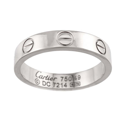 Cartier Mini Love 49 Ring 18k WG White Gold 750 Certificate — view 2
