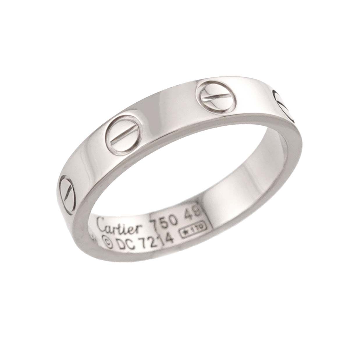 Cartier Mini Love 49 Ring 18k WG White Gold 750 Certificate — view 4