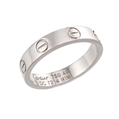 Cartier Mini Love 49 Ring 18k WG White Gold 750 Certificate — view 4