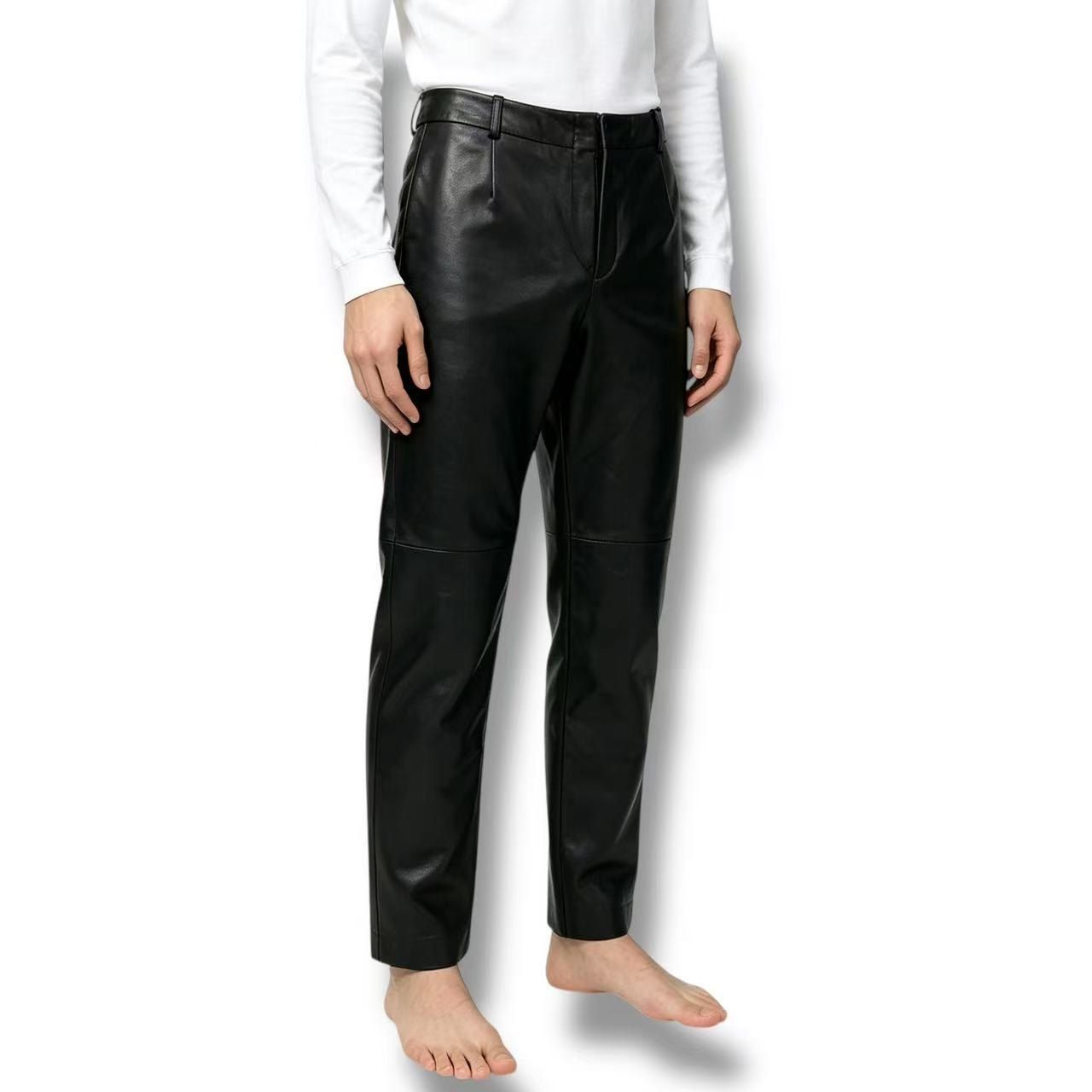 Loewe Leather Pants Black 46