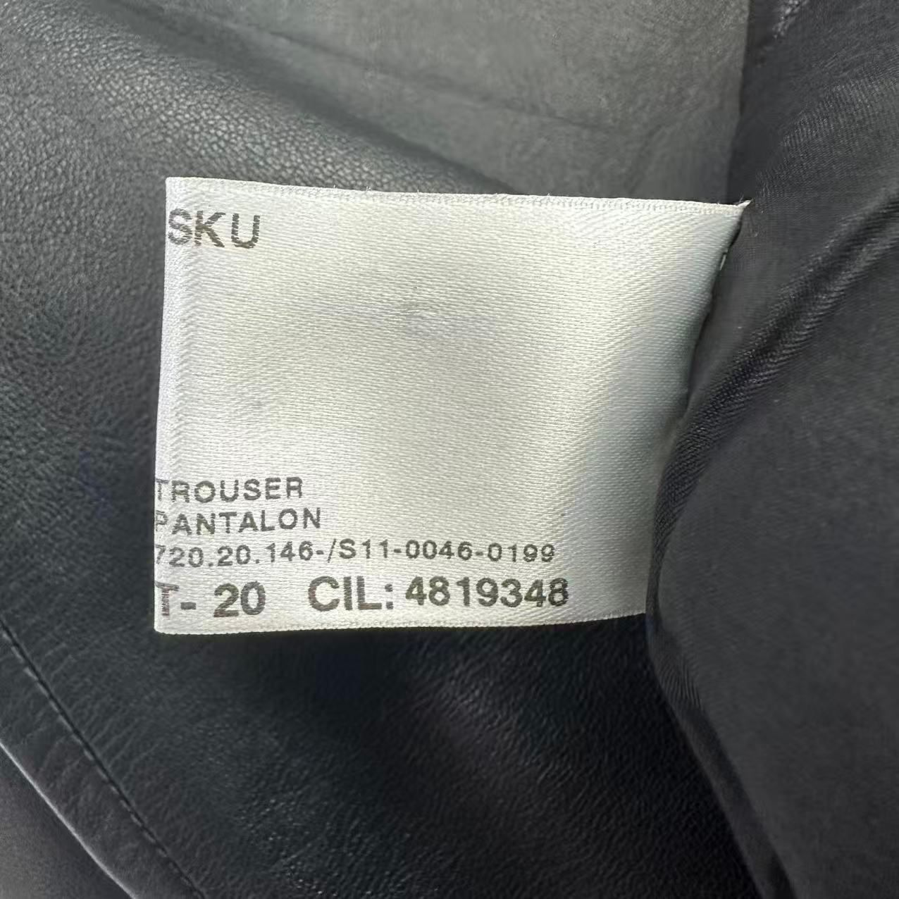 Loewe Leather Pants Black 46 — view 6