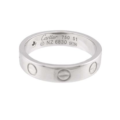 Cartier Mini Love 51 Ring Diamond 18k WG White Gold 750 — view 3