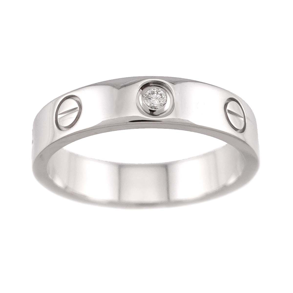 Cartier Mini Love 51 Ring Diamond 18k WG White Gold 750 — view 2