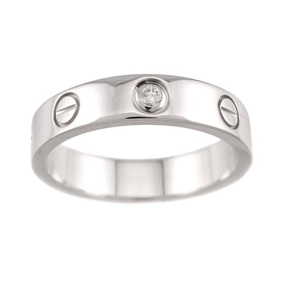 Cartier Mini Love 51 Ring Diamond 18k WG White Gold 750 — view 2