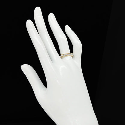 Tiffany & Co Milgrain Band Ring Platinum Pt 18k YG 750 — view 6