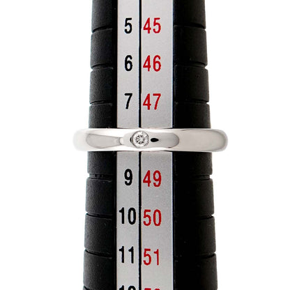 Tiffany & Co Stacking Band Ring Diamond Pt Platinum — view 6