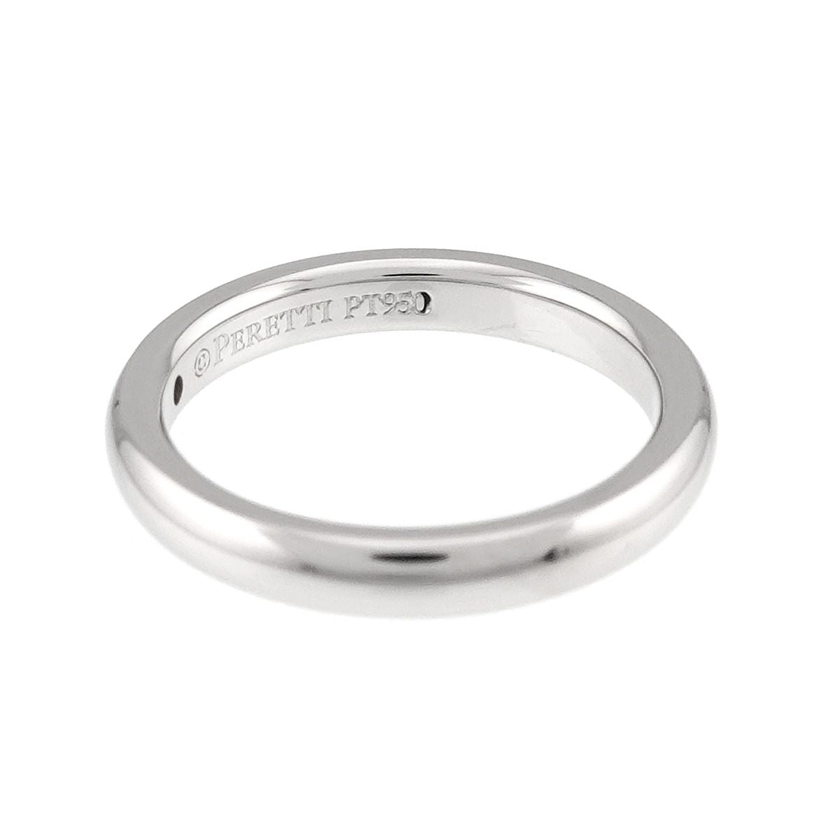 Tiffany & Co Stacking Band Ring Diamond Pt Platinum — view 4