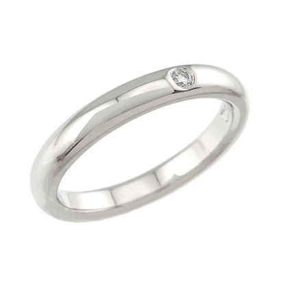 Tiffany & Co Stacking Band Ring Diamond Pt Platinum — view 5