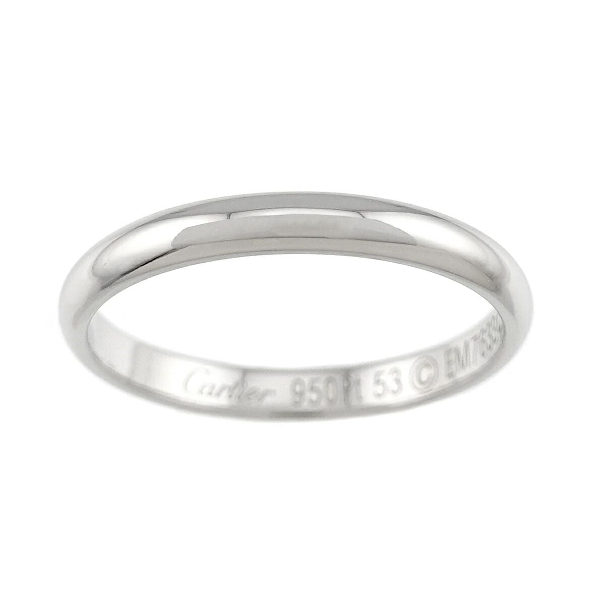 Cartier Classic 53 Ring Pt Platinum — view 2