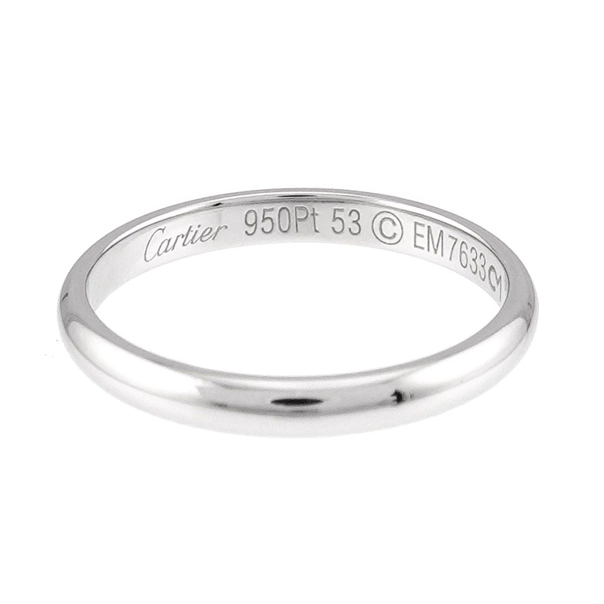 Cartier Classic 53 Ring Pt Platinum — view 3