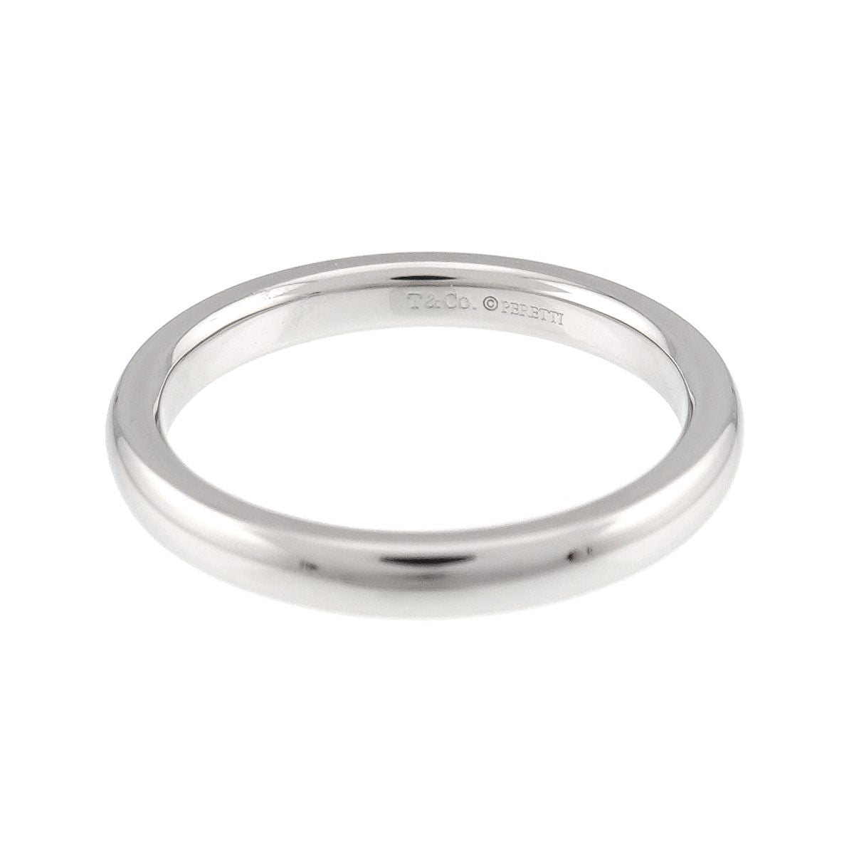 Tiffany & Co Stacking Band Ring Pt Platinum — view 3