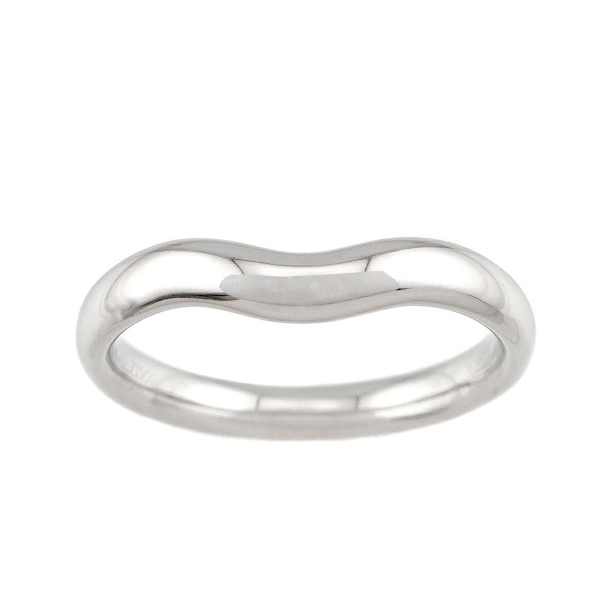 Tiffany & Co Wide Curved Band Ring Pt Platinum — view 2