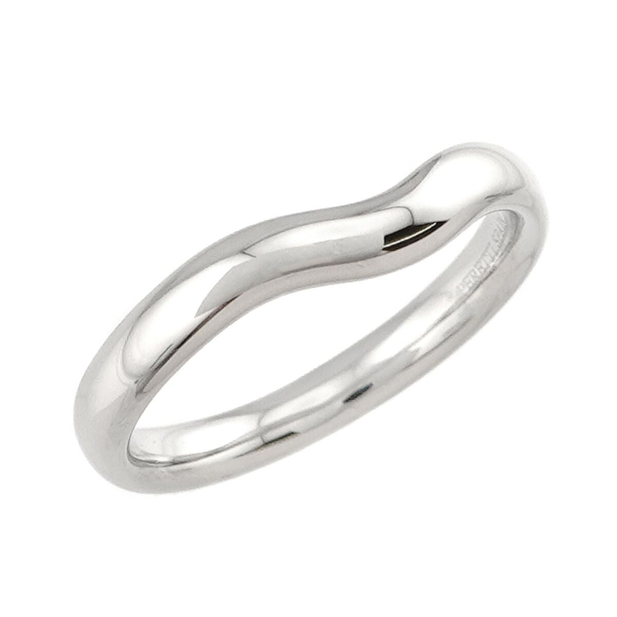 Tiffany & Co Wide Curved Band Ring Pt Platinum — view 5