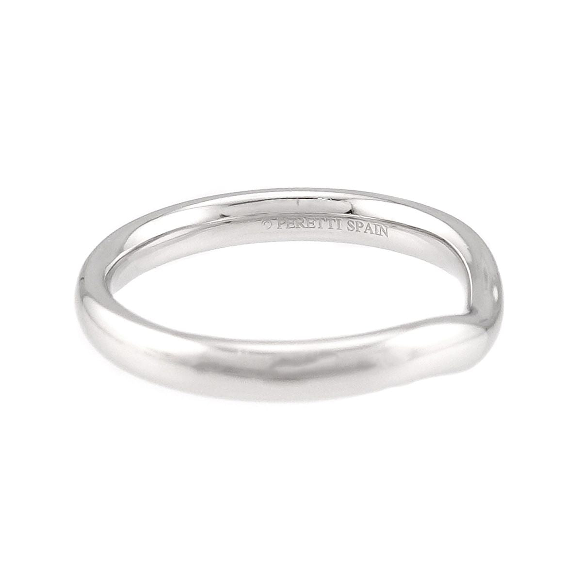 Tiffany & Co Wide Curved Band Ring Pt Platinum — view 4