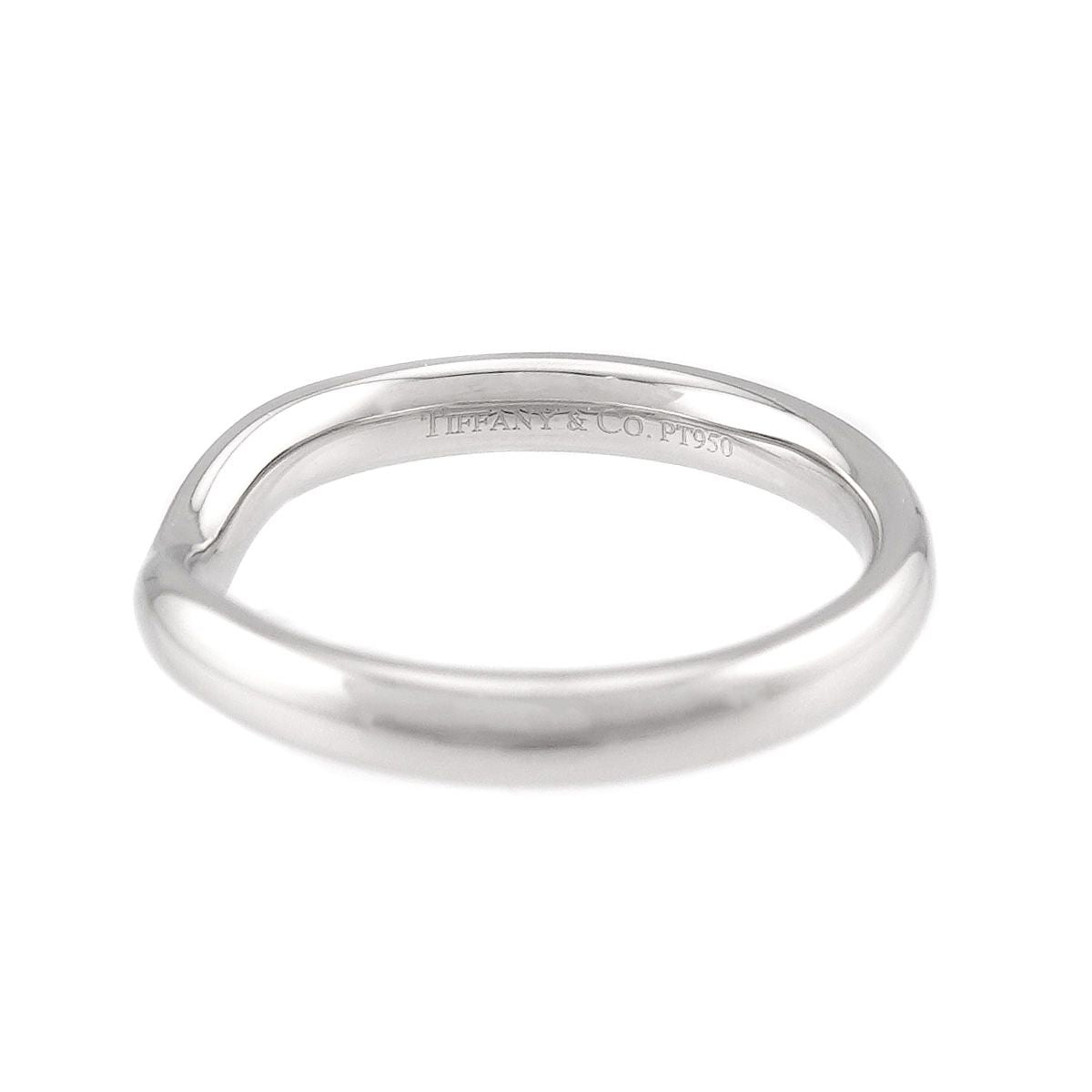 Tiffany & Co Wide Curved Band Ring Pt Platinum — view 3