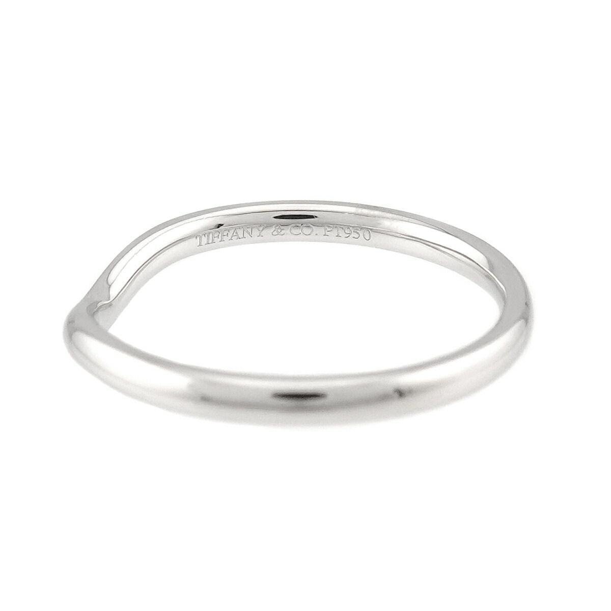Tiffany & Co Curved Band Ring Pt Platinum — view 3