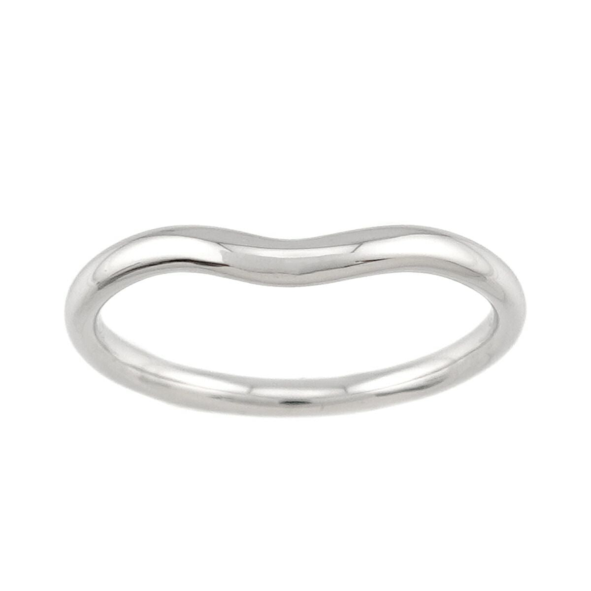 Tiffany & Co Curved Band Ring Pt Platinum — view 2