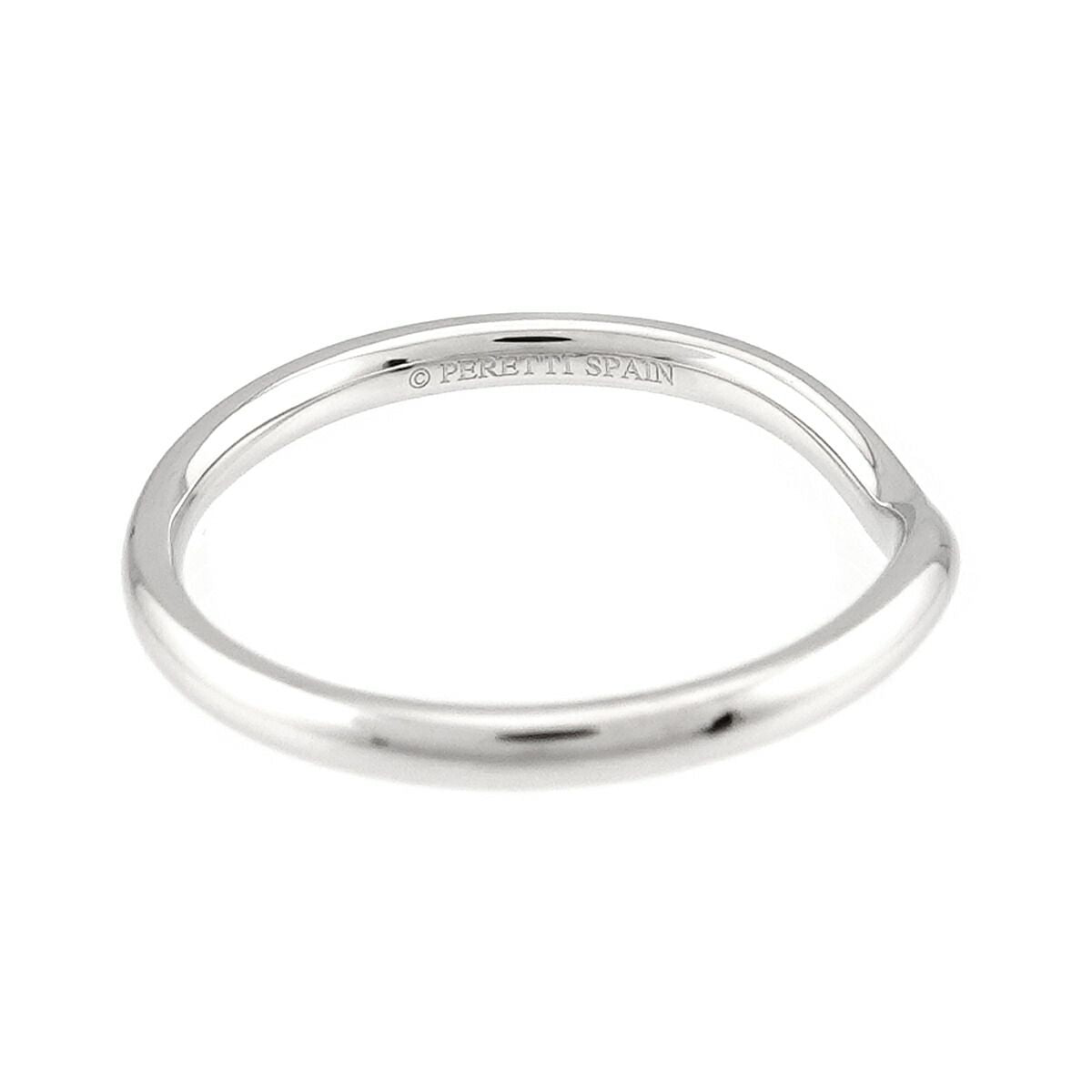 Tiffany & Co Curved Band Ring Pt Platinum — view 4