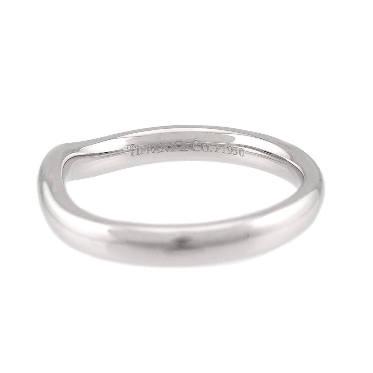 Tiffany & Co Wide Curved Band Ring Pt Platinum — view 3