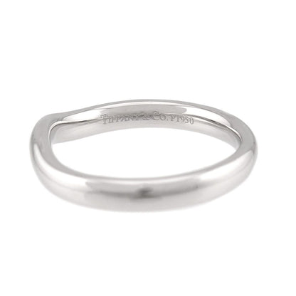 Tiffany & Co Wide Curved Band Ring Pt Platinum — view 3