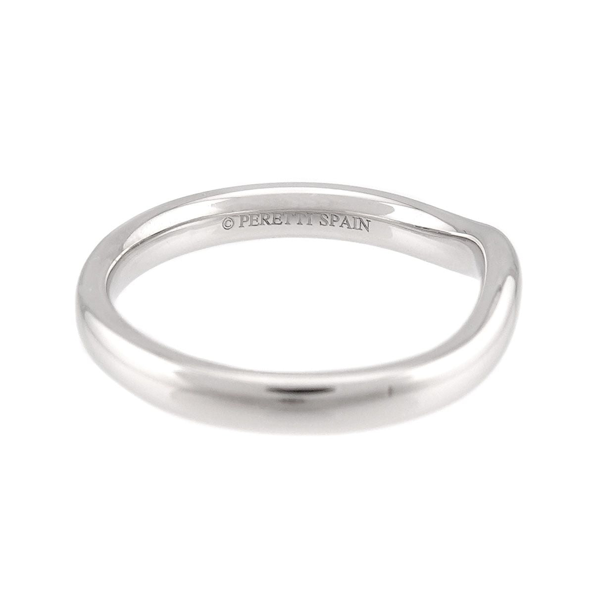 Tiffany & Co Wide Curved Band Ring Pt Platinum — view 4