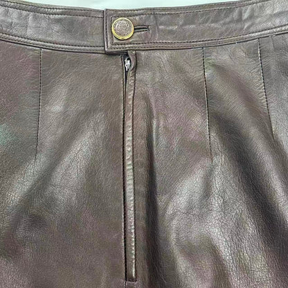 Loewe Skirt Leather Brown 38 — view 5