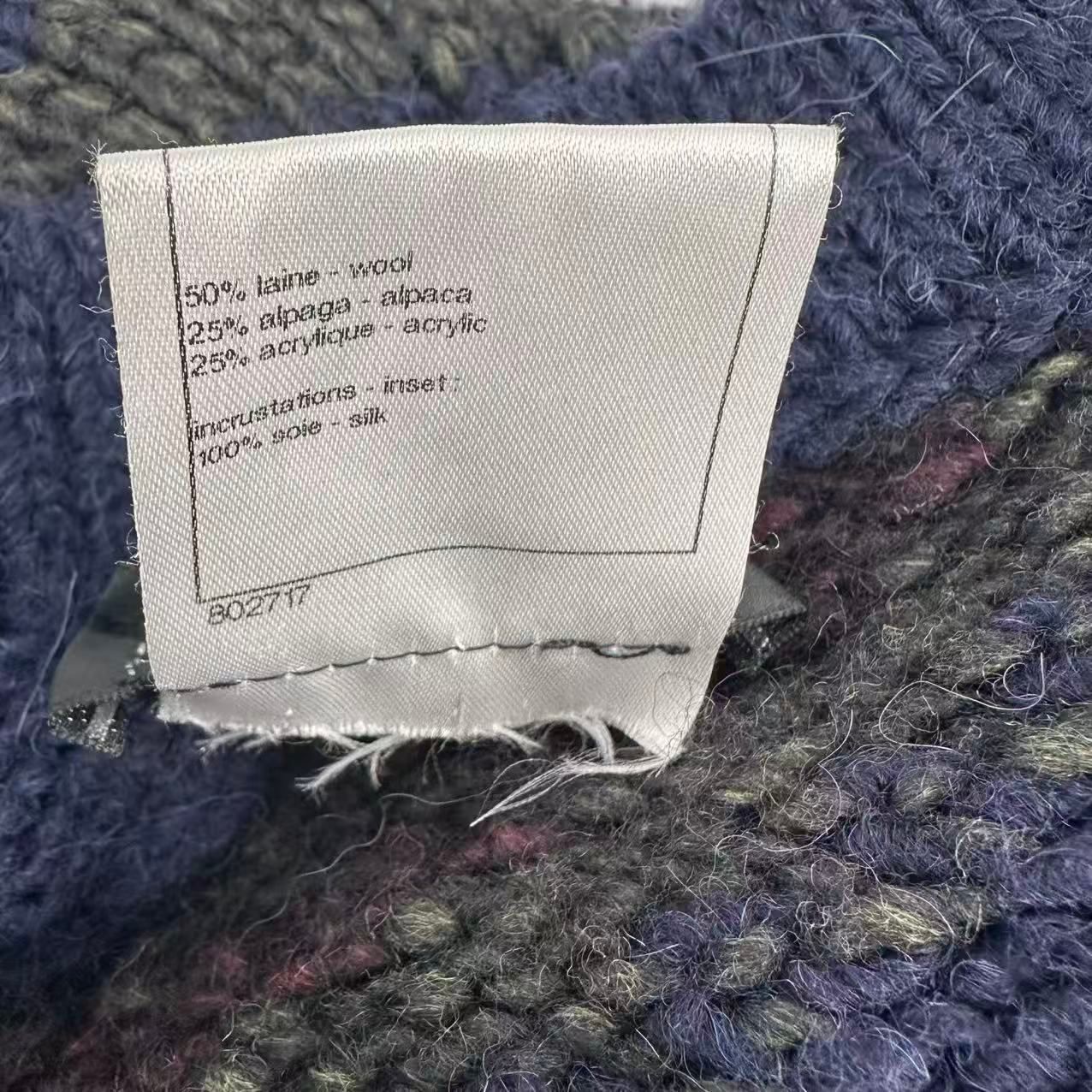 Chanel Coat Long Sleeve Gripoix Wool 38 — view 4