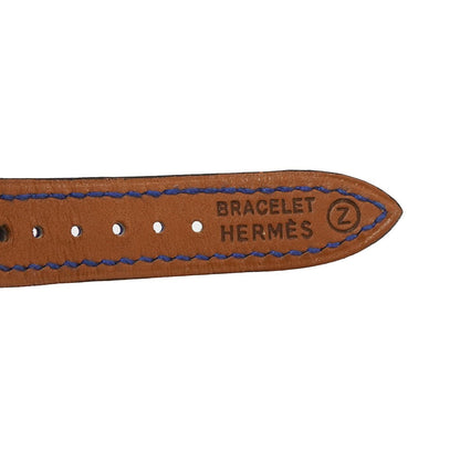 Hermes Kelly Watch Vintage Silver Blue Leather Quartz Cadena — view 7