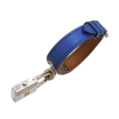 Hermes Kelly Watch Vintage Silver Blue Leather Quartz Cadena — view 6