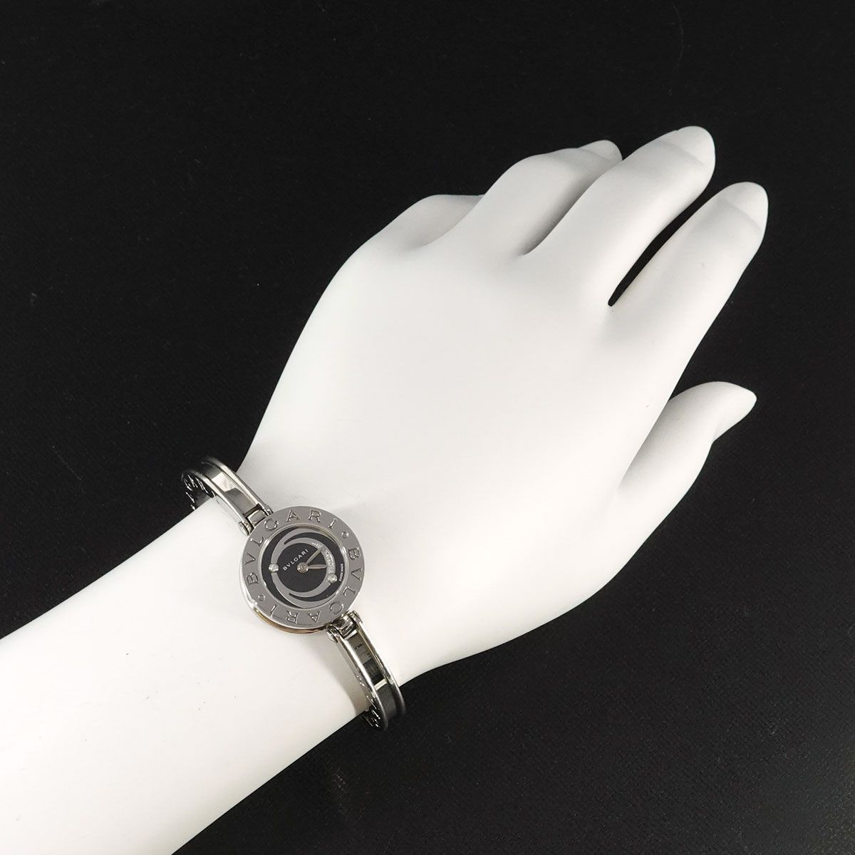 Bvlgari Bangle Watch Diamond Black Quartz — view 3