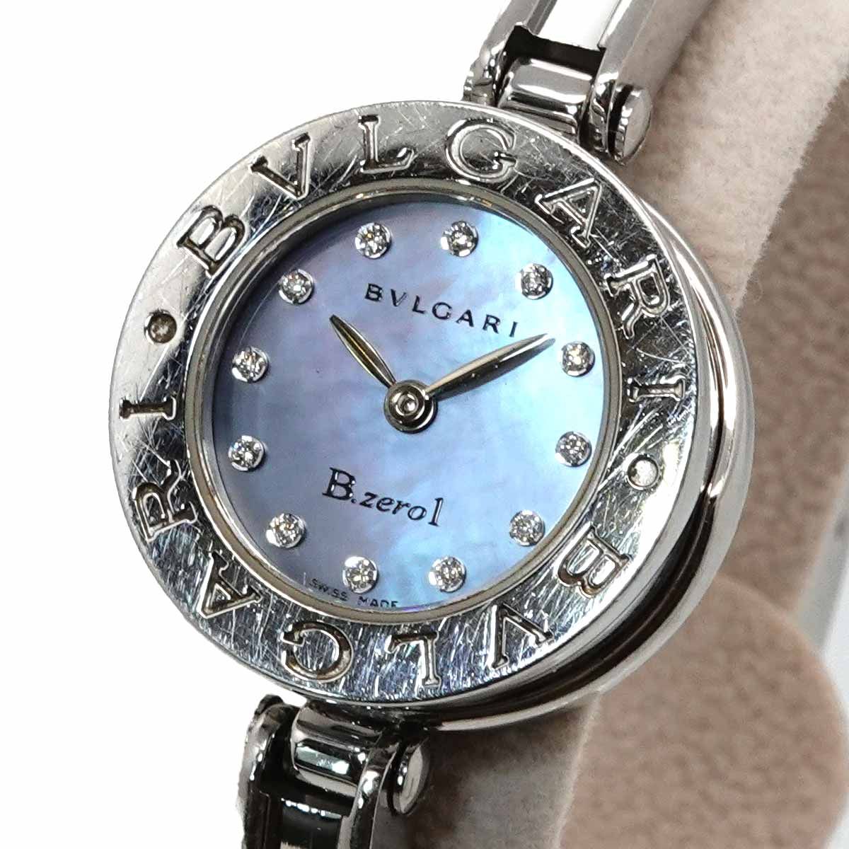 Bvlgari Bangle Watch Diamond Blue Shell Quartz — view 6