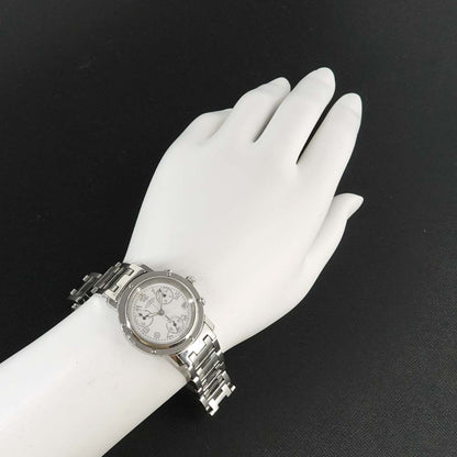 Hermes Clipper Chronograph Vintage Watch Date Quartz — view 3
