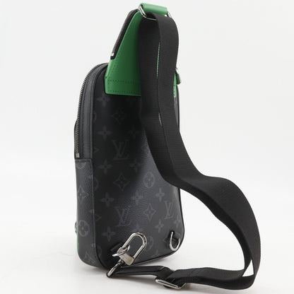 Louis Vuitton Avenue Sling Bag PM Monogram Eclipse Canvas Bamb Green Black — view 3