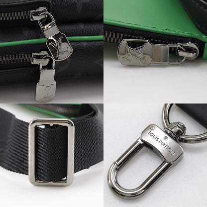 Louis Vuitton Avenue Sling Bag PM Monogram Eclipse Canvas Bamb Green Black — view 9