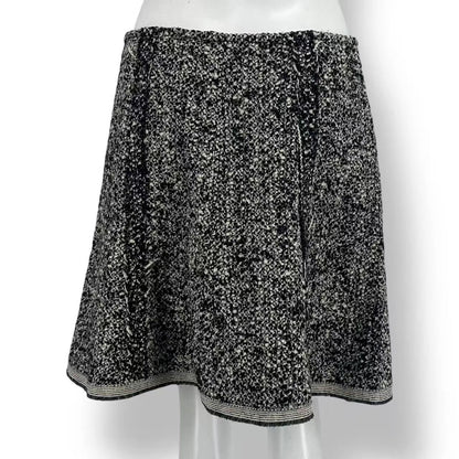 Louis Vuitton Jacket & Skirt Set Wool Double Face Black All Over Pattern — view 3