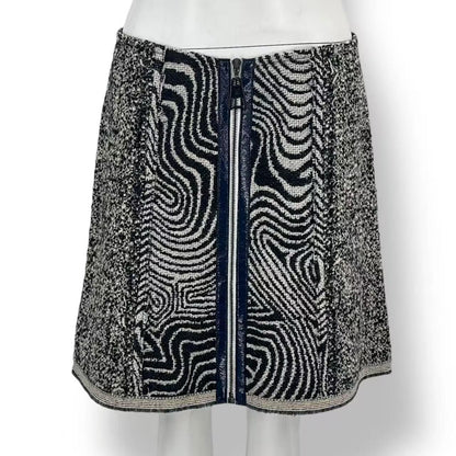 Louis Vuitton Jacket & Skirt Set Wool Double Face Black All Over Pattern — view 4