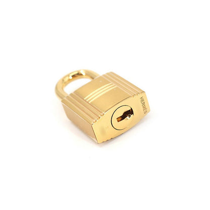 Hermes Cadena Key Set Padlock Gold Lock — view 2