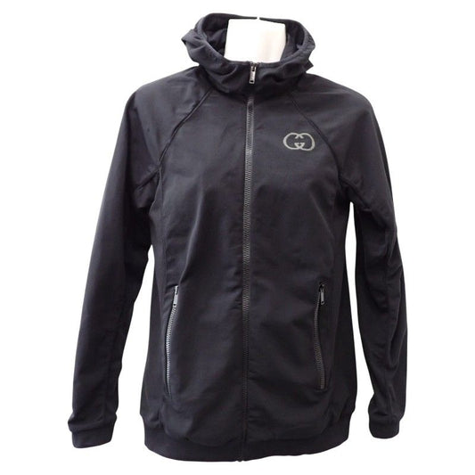 Gucci Zip Hoodie S Top Hooded Jacket Stretch Nylon Polyurethane Gym Running