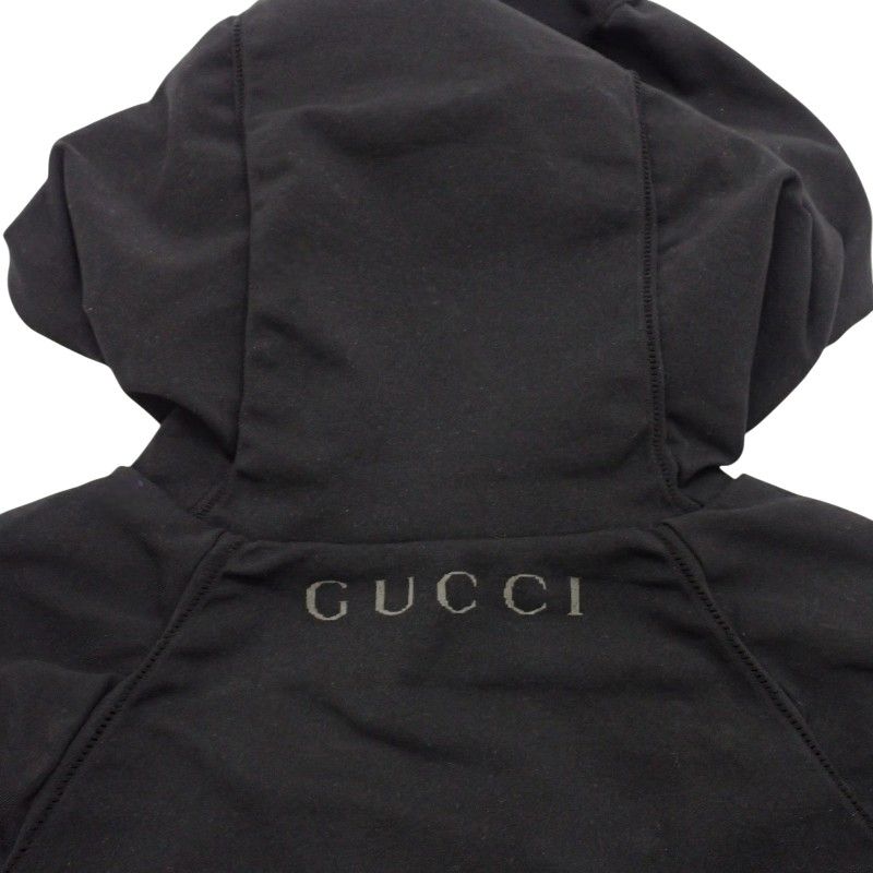 Gucci Zip Hoodie S Top Hooded Jacket Stretch Nylon Polyurethane Gym Running — view 6